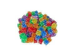 Excellerations Translucent Grid Linking Cubes - 200 Pieces