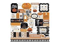 Echo Park Paper Co. Halloween Party Element Sticker, Multi