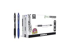Zebra Pen Z-Grip Ballpoint Pen, Black/Blue Ink, 0.7mm, 30 Bulk-Pack