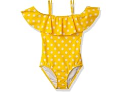 Kanu Surf Girls' Shoulder One Piece Swimsuit (3T)