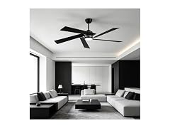Parrot Uncle 60 Inch Black Ceiling Fan
