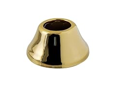 Kingston 11432 1-1/4" ID x 3" OD Bell Flange, Polished Brass