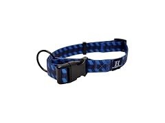 Hamilton Adjustable Waterproof Dog Collar, Blue Md/Lg