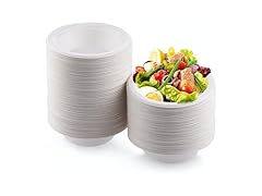 Disposable Bagasse Bowls, 12 Ounce, 50 Count