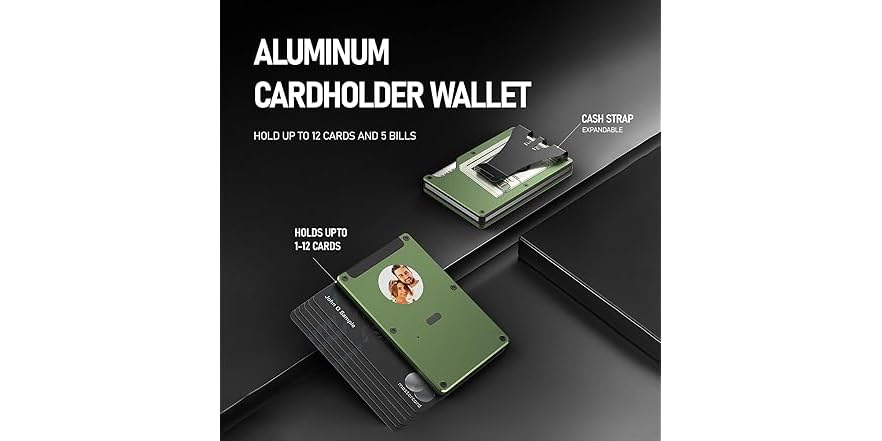 E-ink Air Wallet, Slim Wallet Built in Airtag Chip