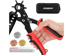 PHIRAH 2 in 1 Leather Hole Punch