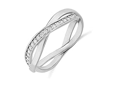Amazon Essentials Silver CZ Ring Band