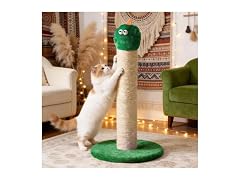 Cat Scratching Post for Small Space, 22'', Green