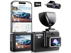 (NEW) 4K Dash Cam Front and Rear with  3" IPS Touchscreen (Open Box)