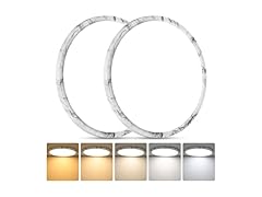 Brightever 12" Marble Flush Mount Ceiling Light