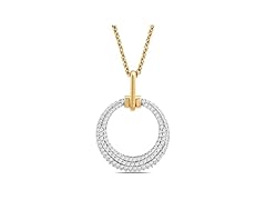 Amazon Essentials Diamond Circle Pendant