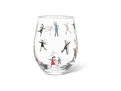 Abbott Collection Skaters Stemless Wine Goblet