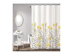 Lush Decor Aprile Floral Shower Curtain Single 72" W x 72" L