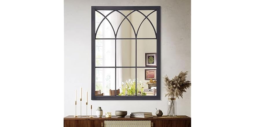GLSLAND 30"x40" Wall Mounted Mirror Rectangular Farmhouse Wall Mirror ...