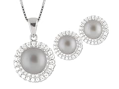 Double CZ Row Grey Set