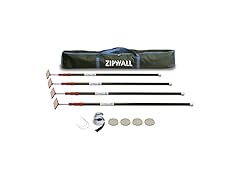 ZIPWALL ZP4 ZipPole 10 Foot 4 Pack