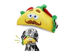 SPOT Fun Food Taco Plush Dog Toy with Squeaker