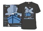Albatross and Fishing Boat