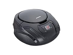 PROSCAN Portable CD Boombox AM/FM Black