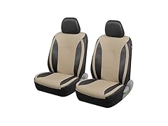 Motor Trend Motor Trend Beige Faux Leather Car Covers for Fr