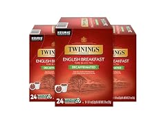 3PK Twinings English Breakfast Tea K-Cups, Decaf