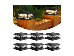 Brightever Solar Post Cap 6-Pack Black