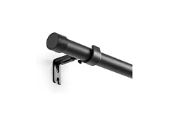 WAZLEX Matte Black Curtain Rod 16"-94.4"