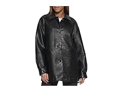 Levis Womens Faux Leather Blazer
