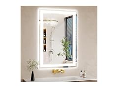 WISSMIELS Anti-Fog LED Bathroom Mirror