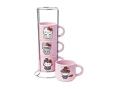 Hello Kitty Halloween 4Pk Mug Set w/Rack