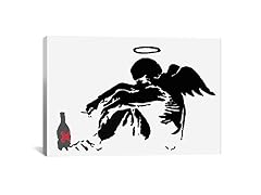 Drunken Angel #1 by Banksy Canvas Print