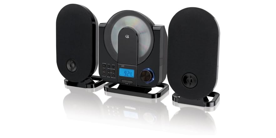 GPX Mountable AM/FM CD Home Music System