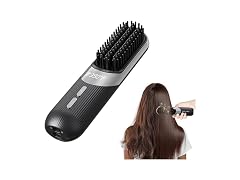 Cordless 2-in-1 AI Smart Hair Styling Brush, Black
