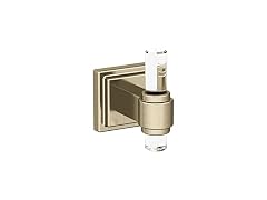 Amerock Glacio Single Prong Clear/Golden Champagne