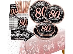 80th birthday Decorations for Women