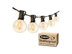 G40 Outdoor String Lights 150FT
