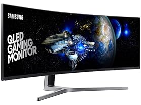 Samsung CHG90 49″ (3840 x 1080) QLED Gaming Monitor with 32:9 Super Ultra-wide screen