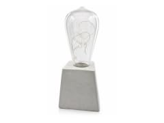 Mushroom Novelty LED Lamp with Artisan Stone Base
