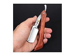 manual razors redwood handle shaver