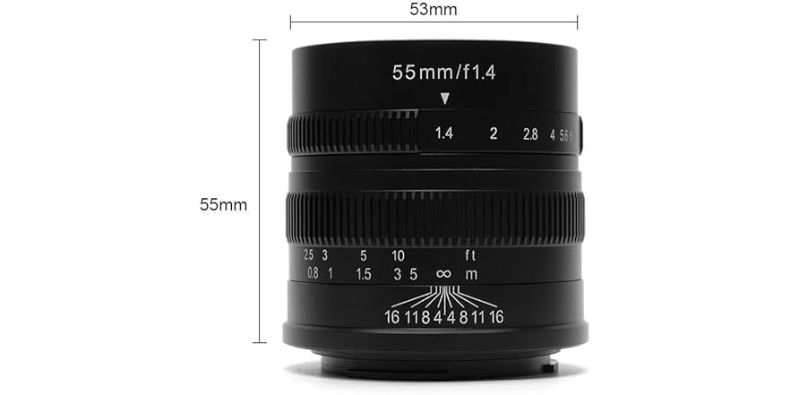 Obiettivo Manuale 7artisans 55mm F1.4 Per M4/3 – Grande Apertura Per Ritratti Su Panasonic E Olympus