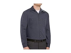 Red Kap Men LS Industrial Work Shirt