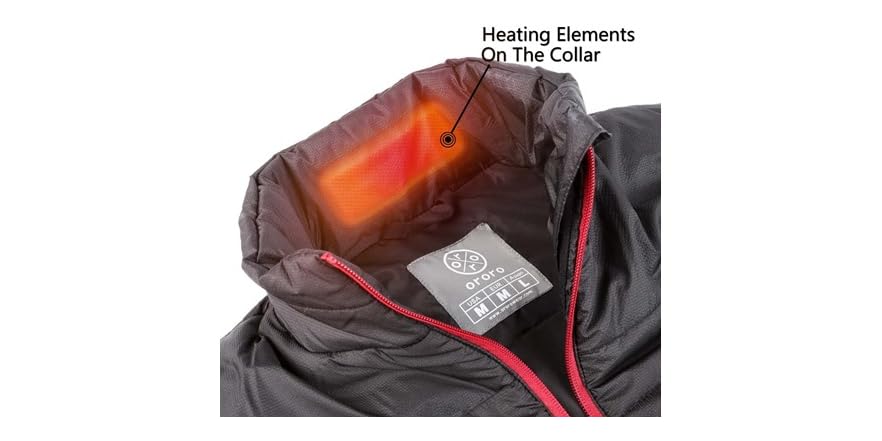 ORORO Women's Lightweight Heated Vest w/ Battery Pack