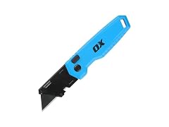 OX Pro Folding Utility Knife - One-Handed, Belt Clip, Wire Stripper