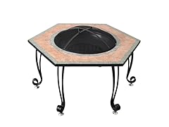 Astella 30" Hexagonal Wood Burning Fire Pit