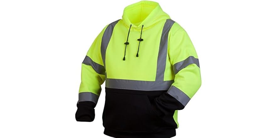 Pyramex Hi Vis Lime Safety Pullover Sweatshirt XL