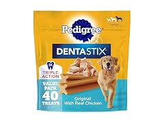 40ct Pedigree Dentastix Large Dog Treats, Original Flavor
