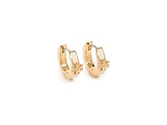 Tory Burch Kira Enamel Huggie Earrings