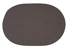 Gray Braided-Texture Rugs