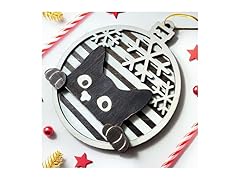 2025 Black Cat Christmas Tree Hanging