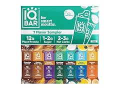 IQBAR Brain and Body Plant Protein Bars, 7 Bars